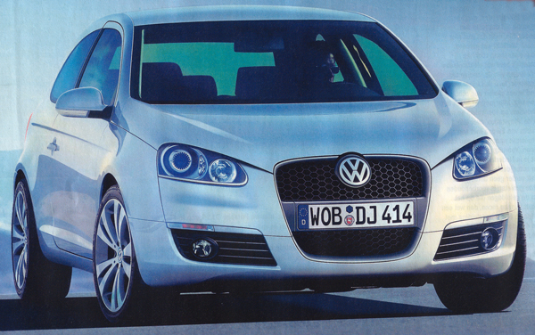 Latest news on GOlf 6 1st pictures artist impression 